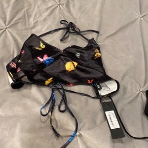 Motel butterfly crop top